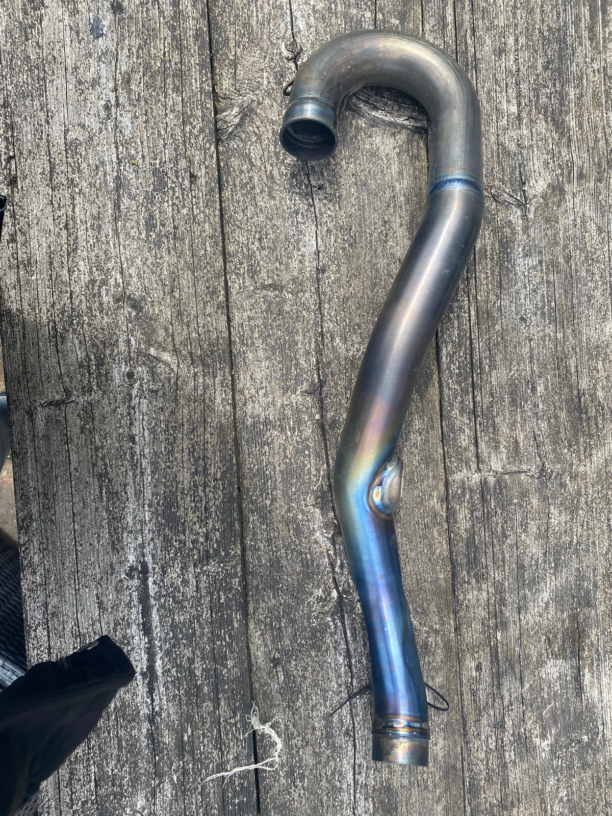 Titanium uitlaatbocht voor KTM motoren (77305007100), Ophalen, Gebruikt