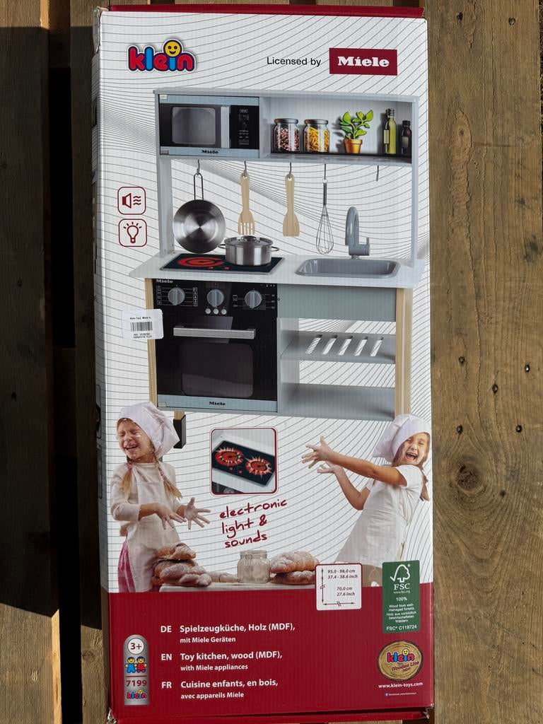 Klein Miele Houten Speelkeuken met Licht & Geluid, Klantenservice@roebke.nl, Ophalen of Verzenden, Burgstrasse 14, 76857 Ramberg, Duitsland