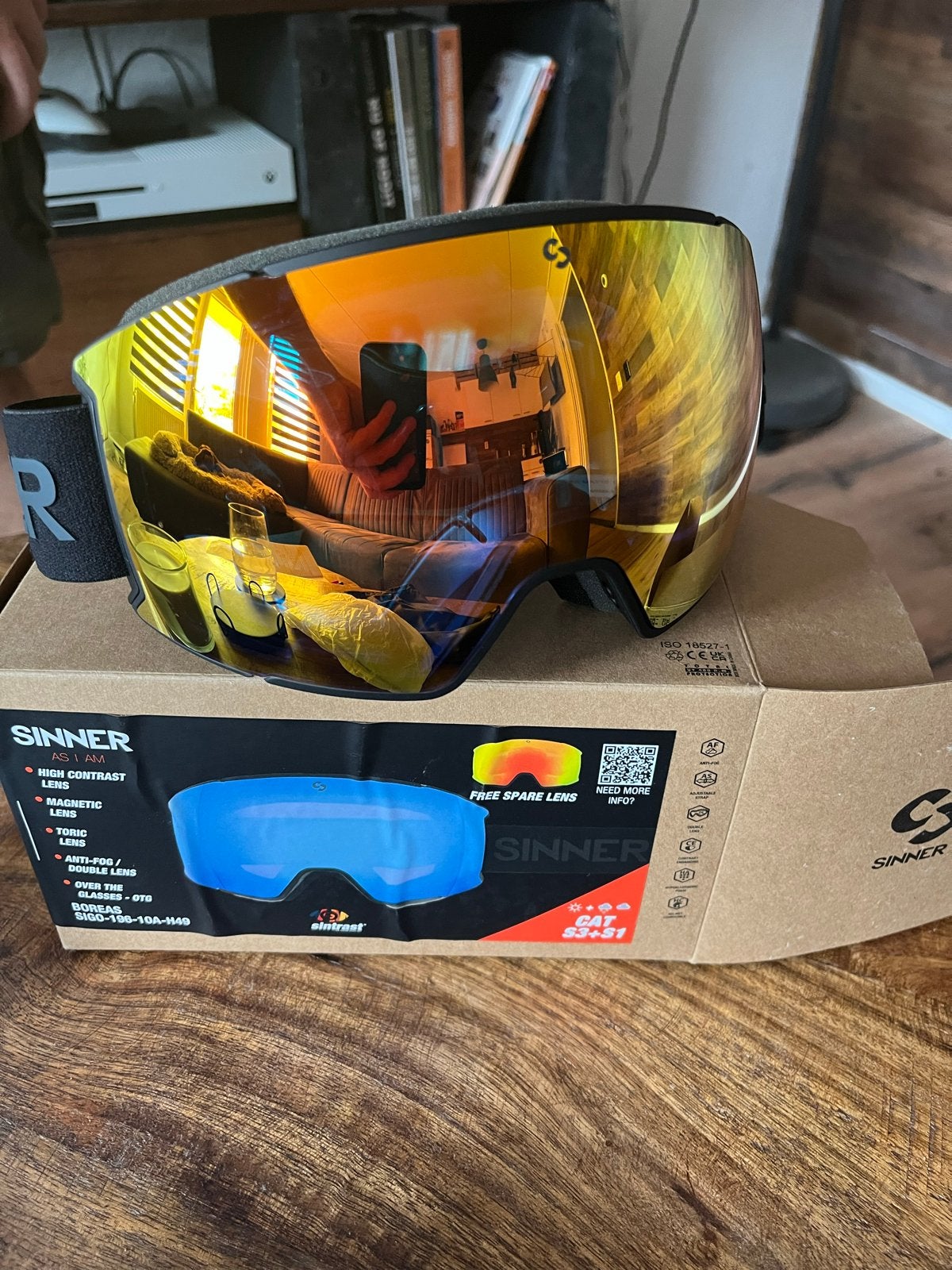 Sinner Boreas skibril met extra lens, Ophalen, Zo goed als nieuw, Overige typen