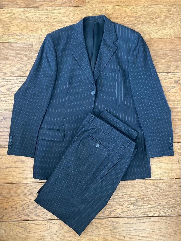 Kostuum, nieuw, Daniel Hechter. Grijs krijtstreep maat 52, Kleding | Heren, Maat 52/54 (L), Daniel hechter, Nieuw, Ophalen of Verzenden