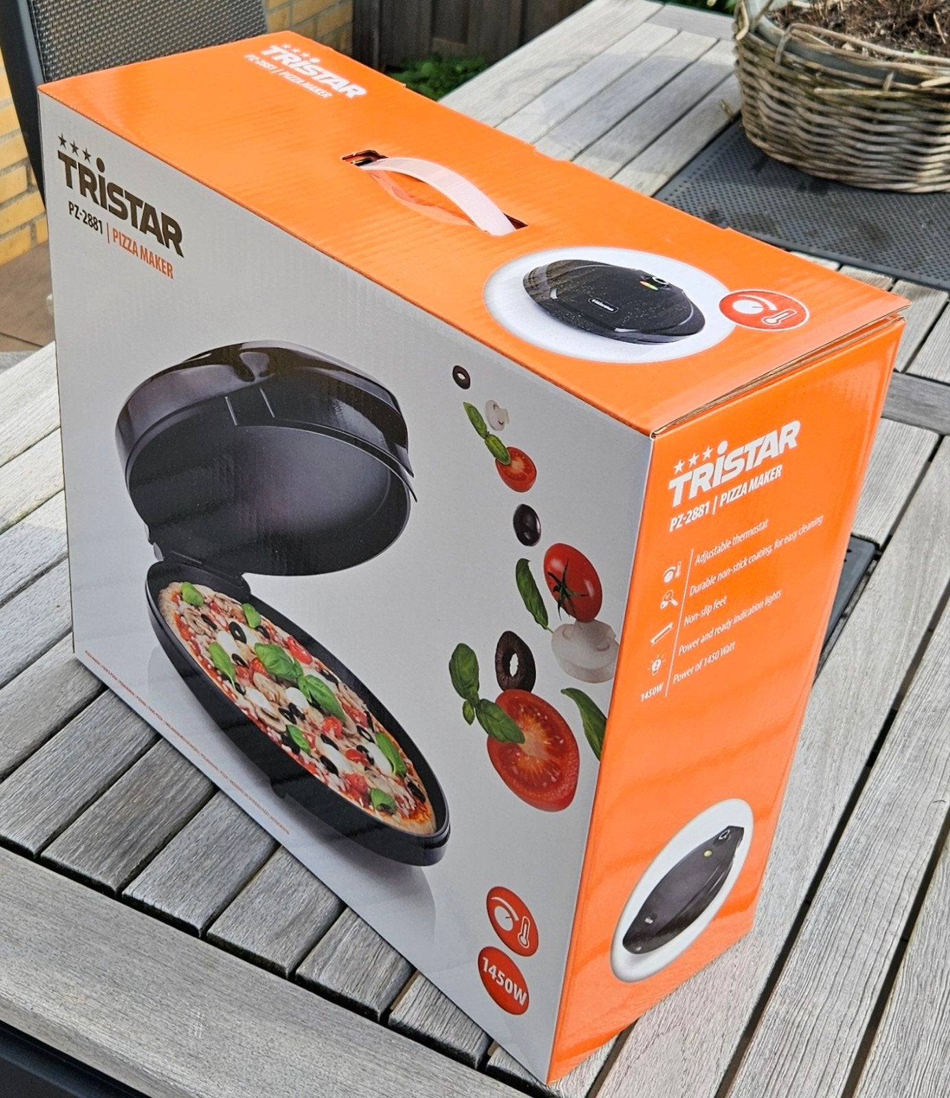 Tristar pizza maker PZ-2881 NIEUW IN DOOS., Minder dan 1 liter, Ophalen of Verzenden, Nieuw