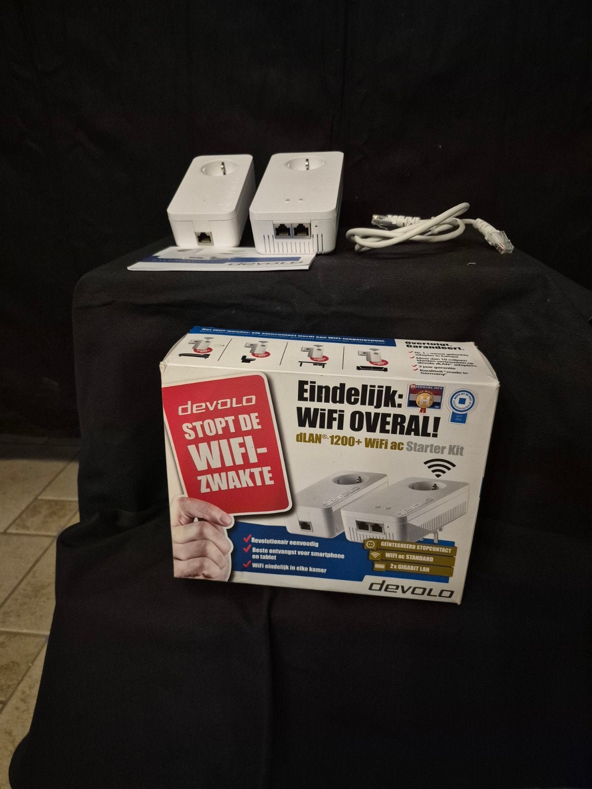 Devolo dlan 1200+ WiFi ac Starterkit compleet, Computers en Software, Ophalen of Verzenden, Zo goed als nieuw, Devolo dLAN