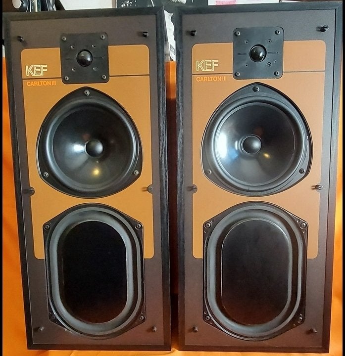 KEF Carlton III Luidsprekers - Vintage Hifi Geluid, Audio, Tv en Foto, Ophalen, Vloerstaande luidspreker, Gebruikt, 60 tot 120 watt