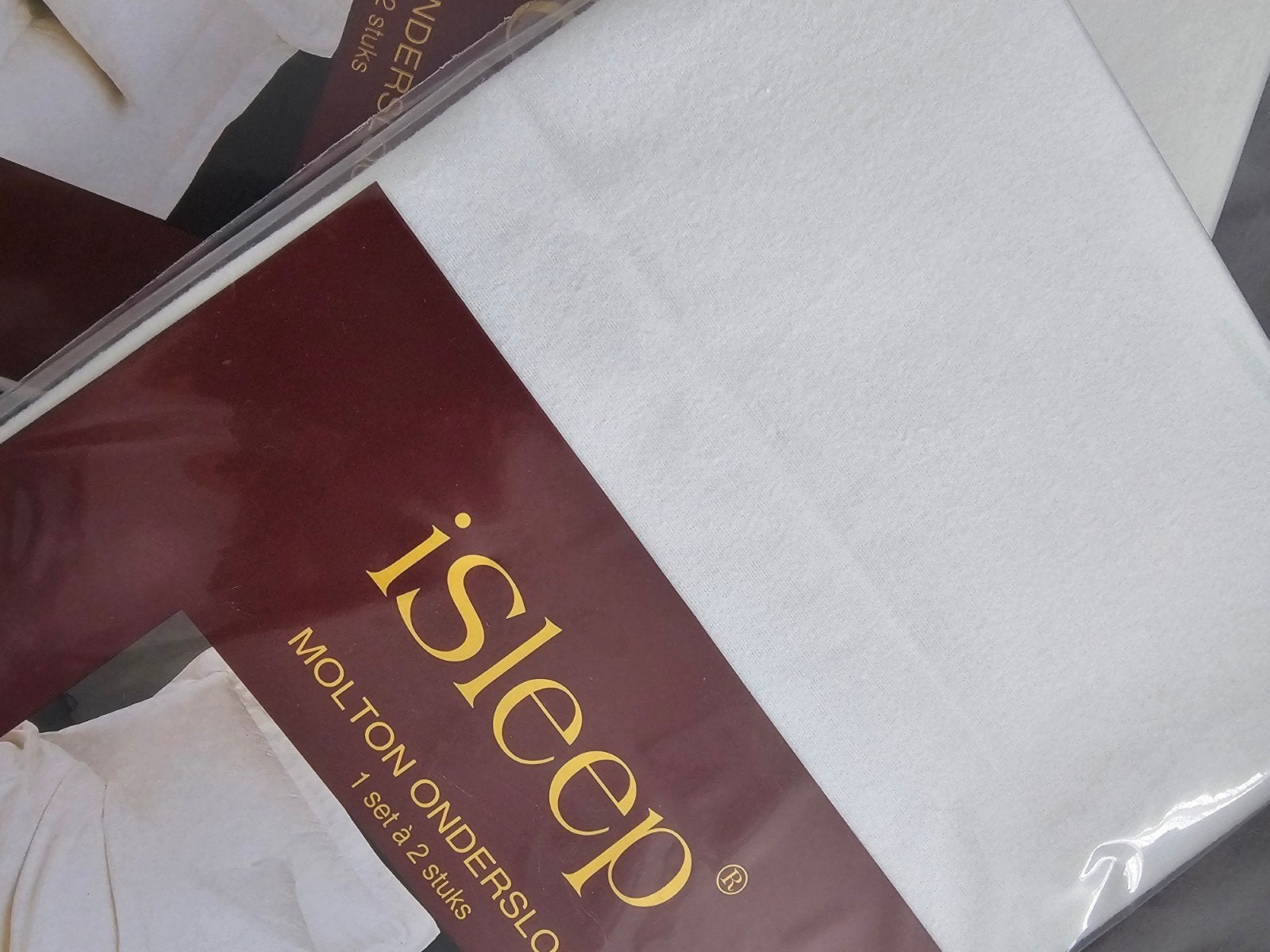 iSleep Molton Onderloop - Extra Zware Kwaliteit, Ophalen of Verzenden, Nieuw, Tweepersoons, Wit