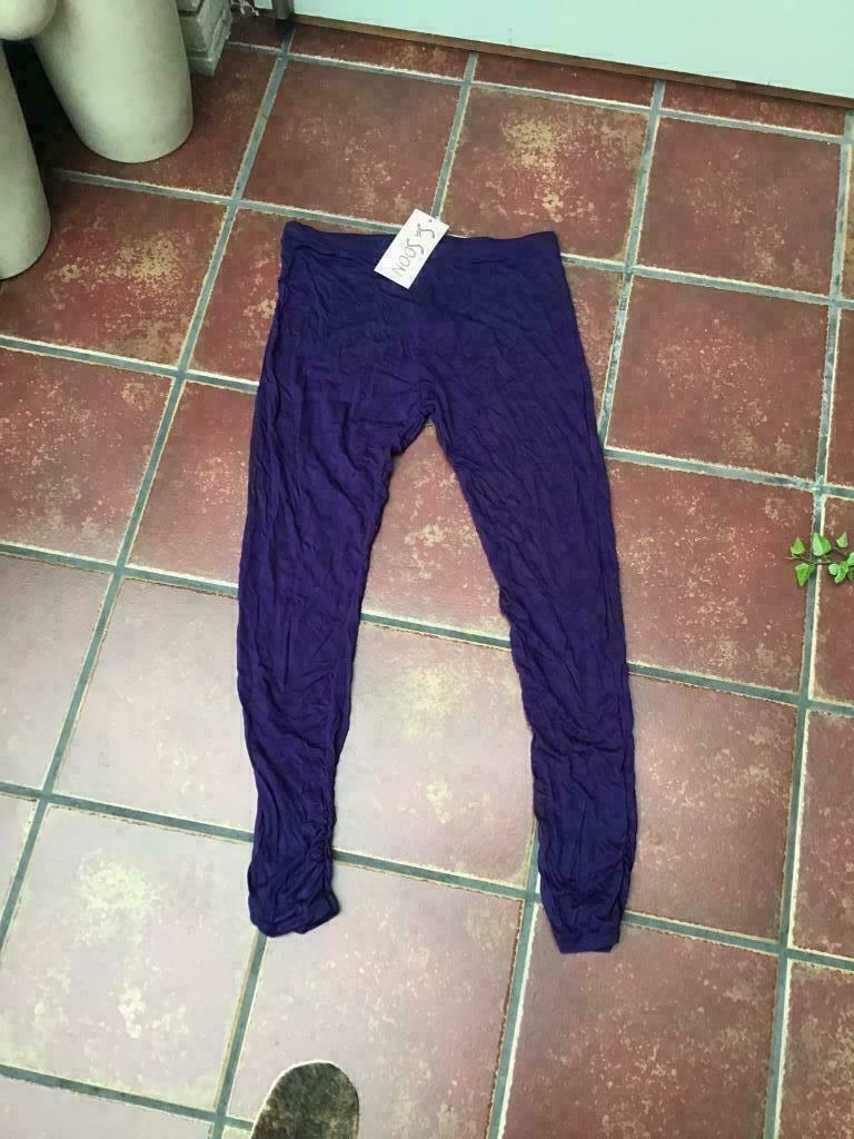 Paarse legging merk Sasoon in maat S, M, L, XL en XXL, Legging, Paars, Nieuw, Ophalen of Verzenden