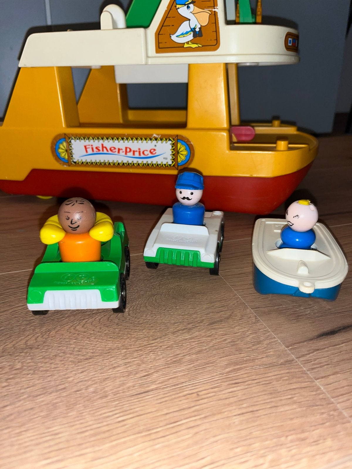 Fisher-Price Little Veerboot met auto, boot en figuren, Ophalen of Verzenden, Gebruikt, Speelset