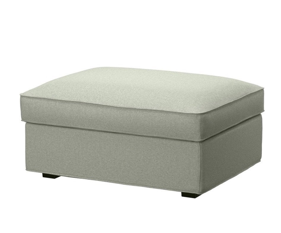 NIEUWE hoes voor IKEA Kivik voetenbank - Gunnared lichtgroen, Minder dan 50 cm, Nieuw, Stof, Rechthoekig