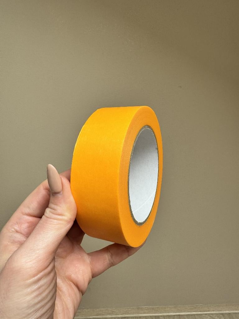 Gold schilderstape - gele afplaktape - vanaf € 1,66 per rol, Doe-het-zelf en Verbouw, Schildersmaterialen, Ophalen of Verzenden