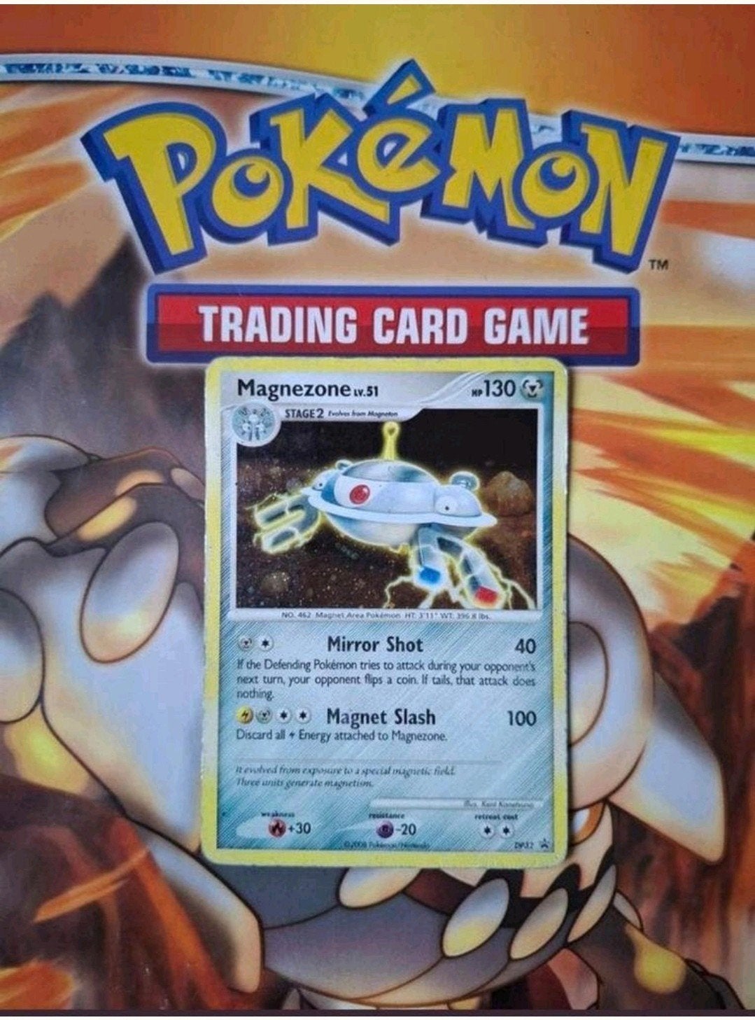 Magnezone dp32 Diamond&Pearl blackstar holo promo pokemon, Ophalen of Verzenden, Gebruikt, Losse kaart, Foil