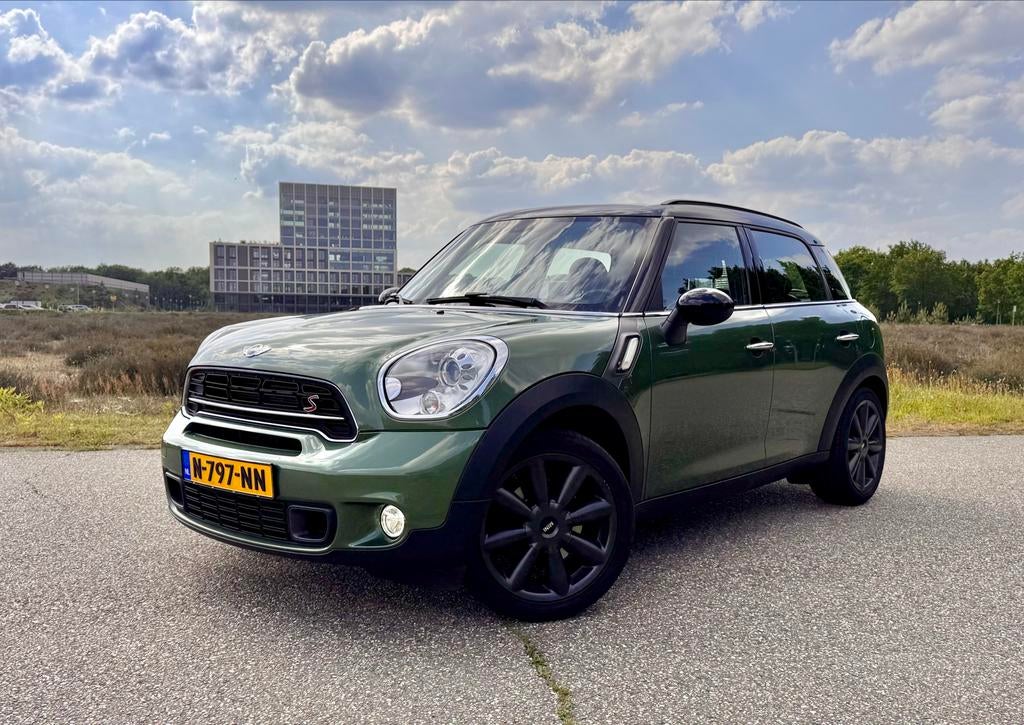 Mini Countryman 1.6 Cooper S Groen bj 2015 Panoramadak|Leer, Voorwielaandrijving, Handgeschakeld, Particulier, SUV of Terreinwagen