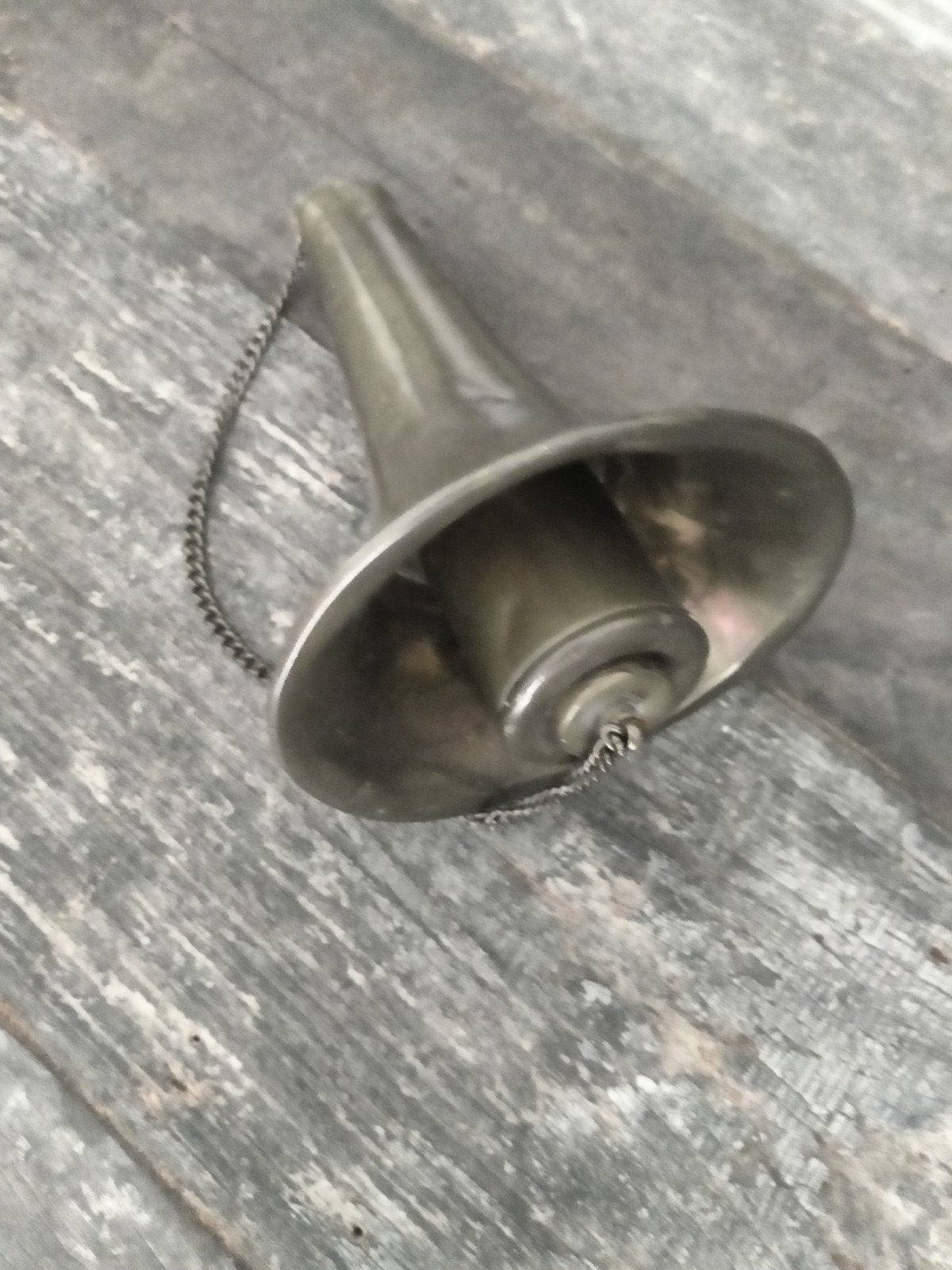 Vintage koperen scheepshoorn met fluitje, Ophalen of Verzenden