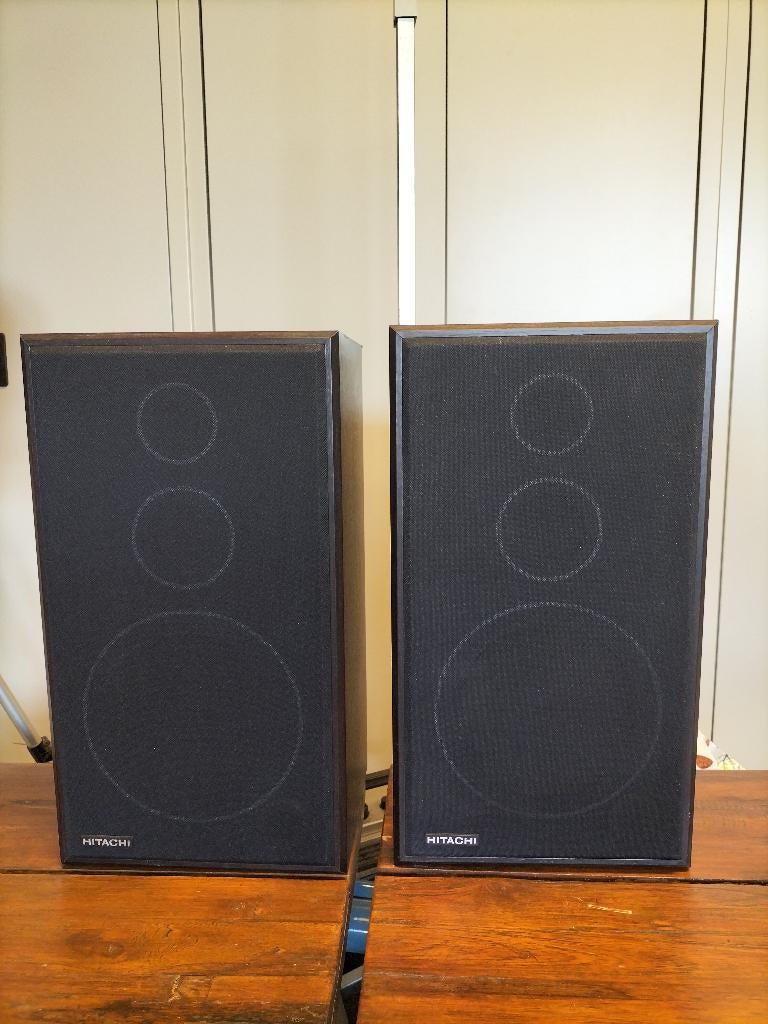 HITACHI HS-E9 Hifi 3-weg luidsprekers West-Duitsland, Overige merken, Gebruikt, Ophalen of Verzenden, 60 tot 120 watt