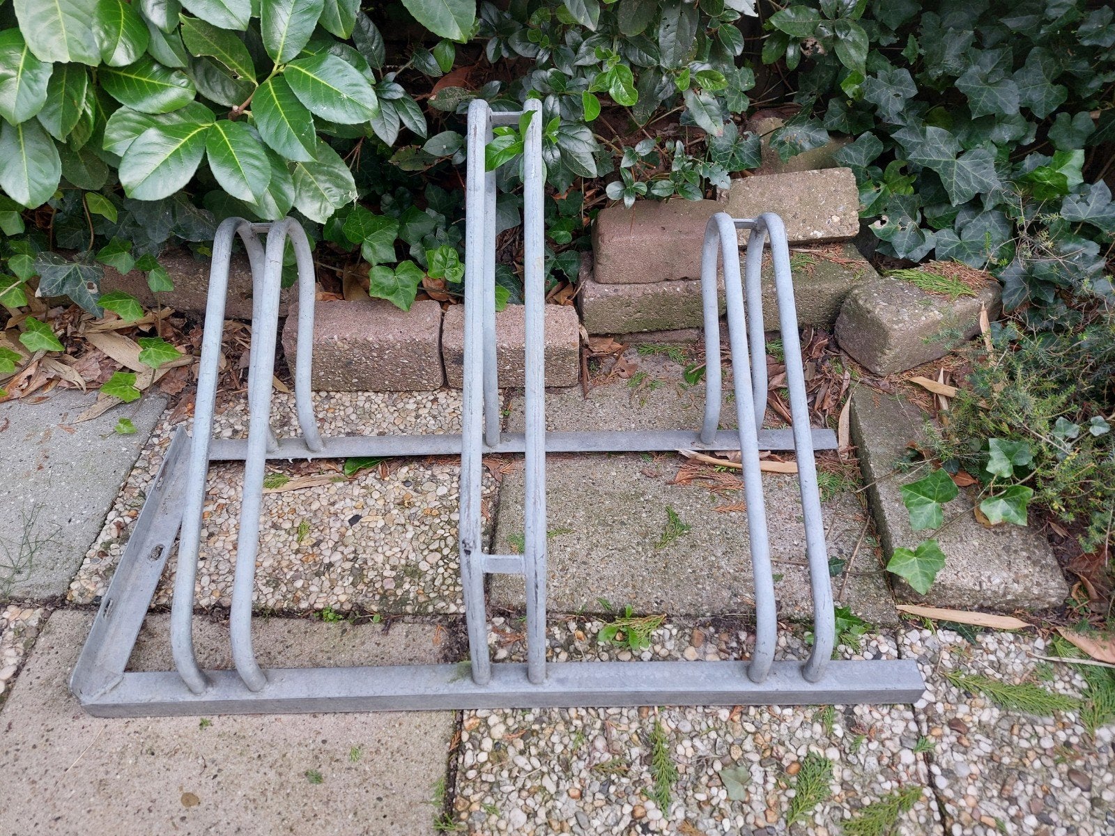 Gegalvaniseerd fietsenrek voor 3 fietsen, Ophalen, Gebruikt