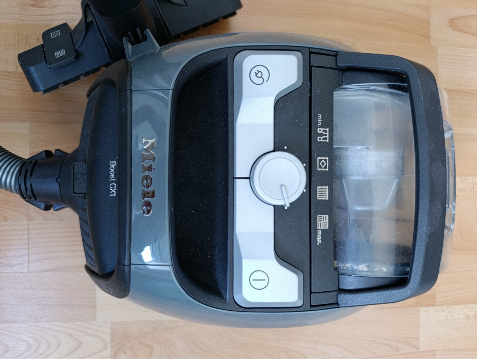 Miele Boost CX1 PowerLine SNRF0 Grafietgrijs - Zakloze Stofz, Witgoed en Apparatuur, Stofzuigers, Gebruikt, Ophalen of Verzenden