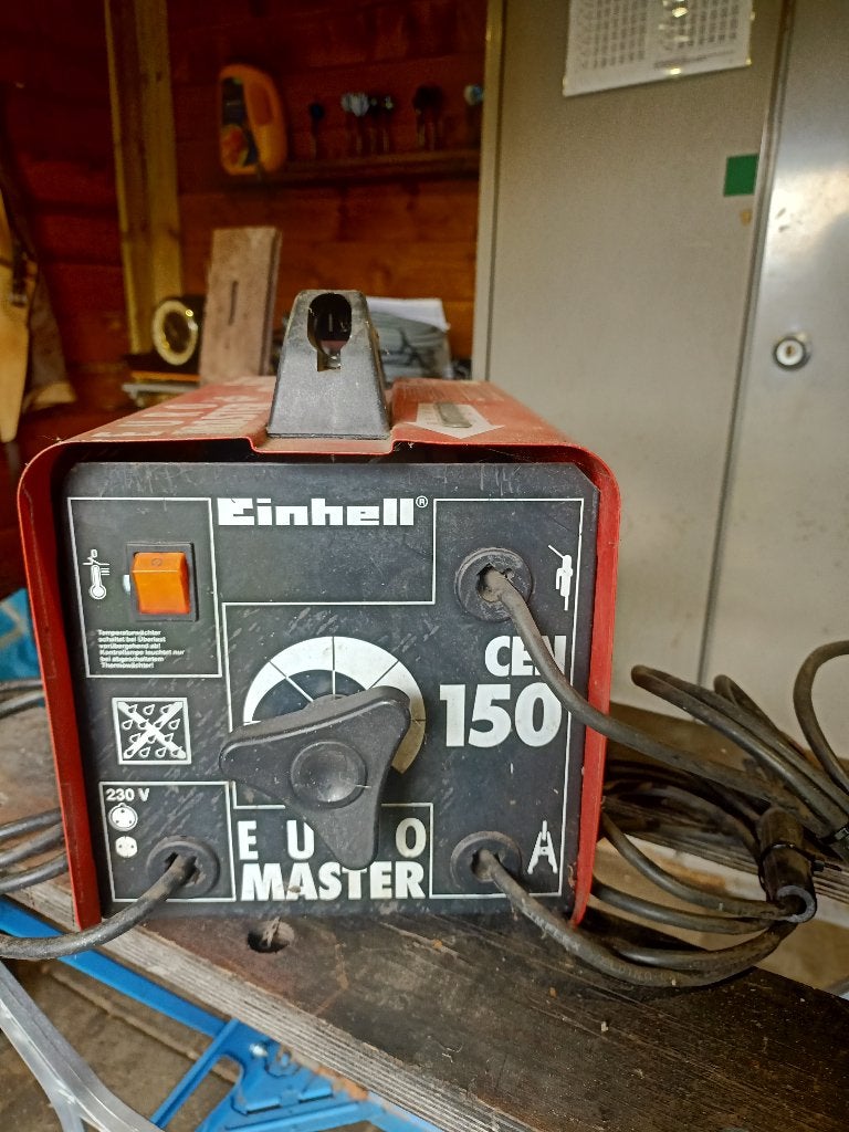 Einhell Euromaster CEN 150 lasapparaat, Doe-het-zelf en Verbouw, Ophalen of Verzenden, Gebruikt, 150 tot 250 ampère, Elektroden