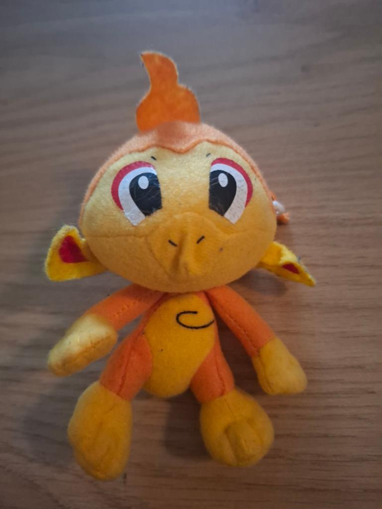 Pokémon Chimchar reversable plush, Kinderen en Baby's, Oranje, Overige typen, Ophalen of Verzenden, Pokémon