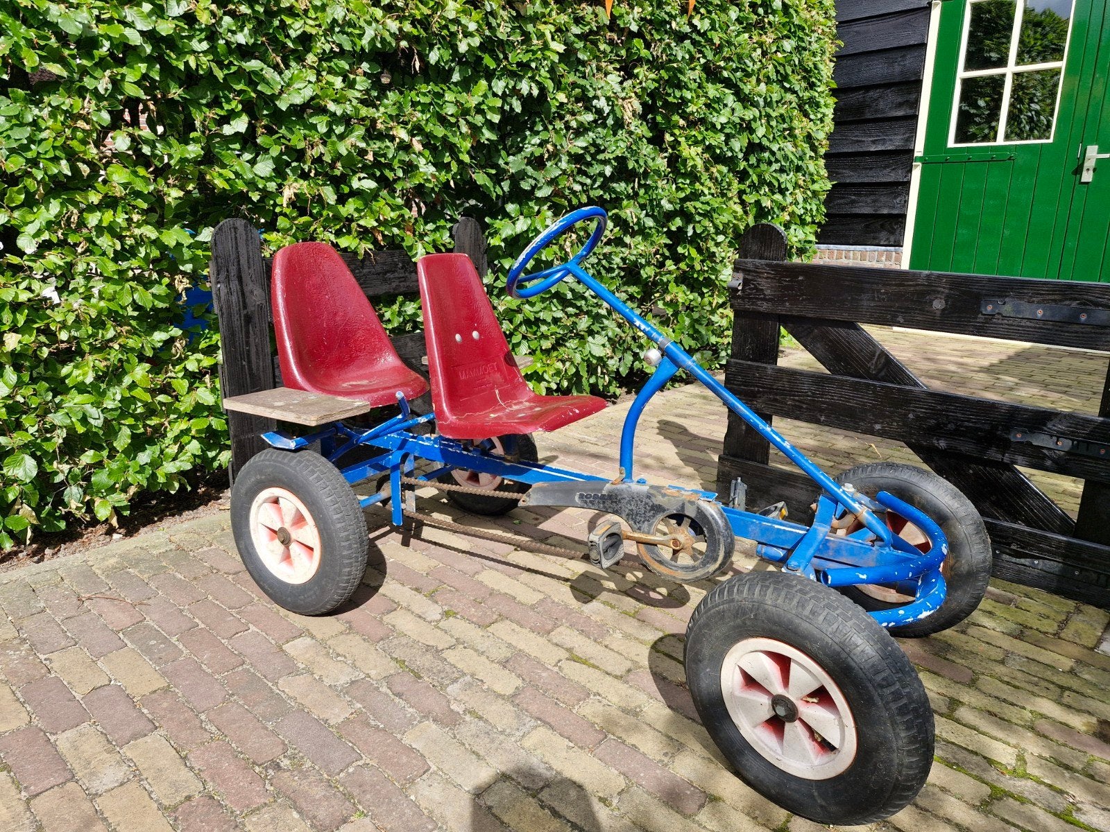 Mammoet skelter 2 zits, Kinderen en Baby's, Speelgoed | Buiten | Skelters, Ophalen, Mammoet, Duozit
