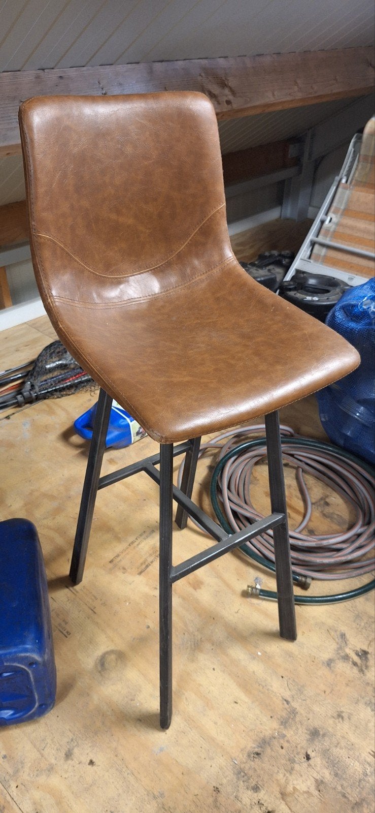 Stoel, 1 kruk, Ophalen, Zo goed als nieuw, 90 cm of meer