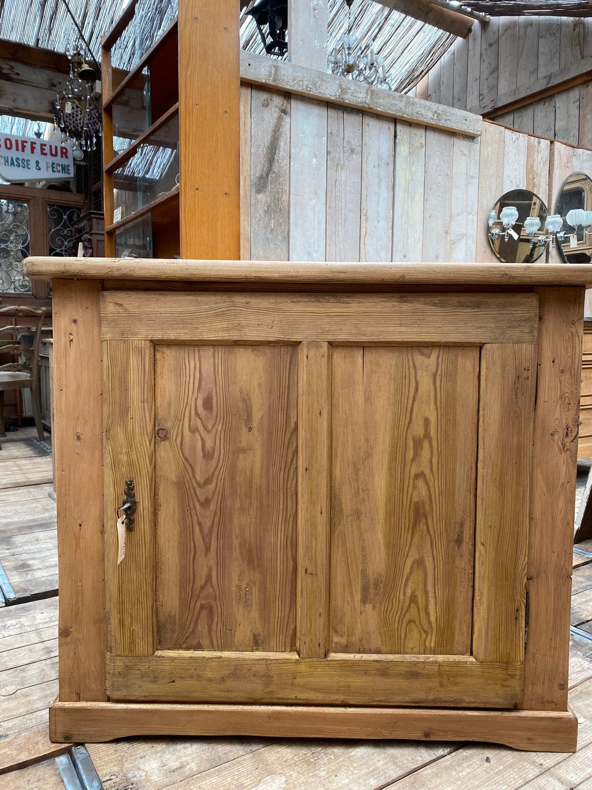 Landelijke Brocante eendeurskast opzetkast kast