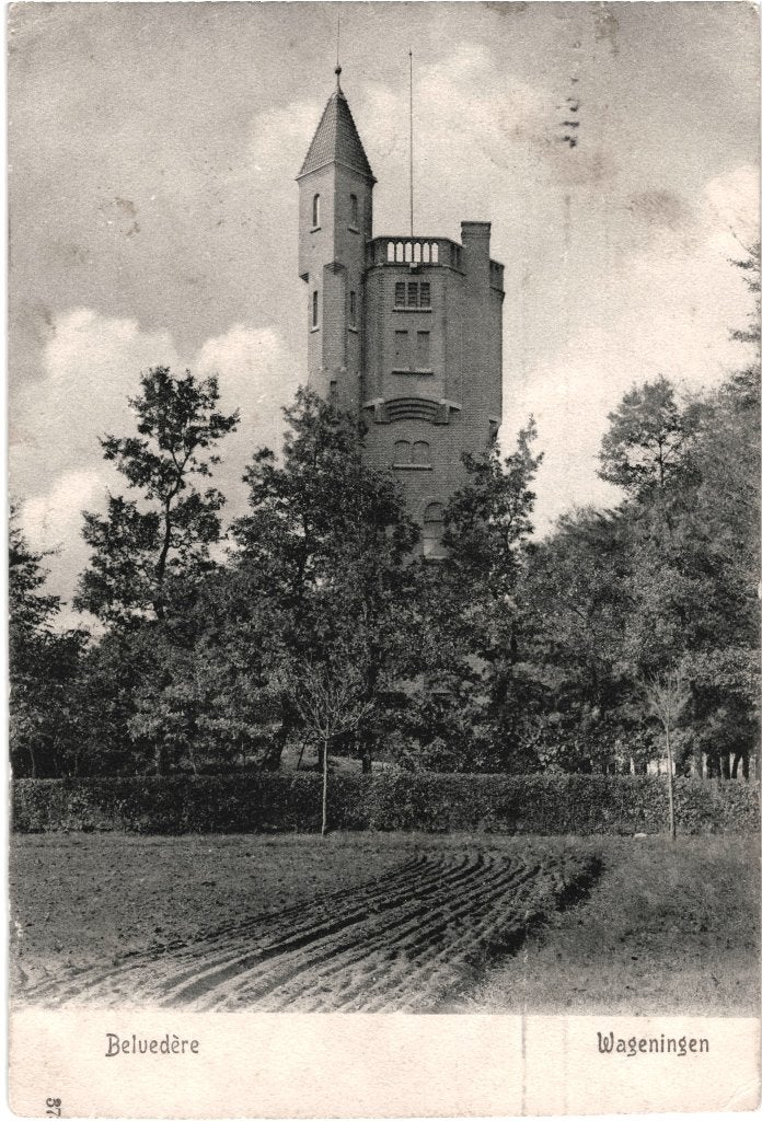 936120 Wageningen Belvédère 1911 Postzegel afgeweekt