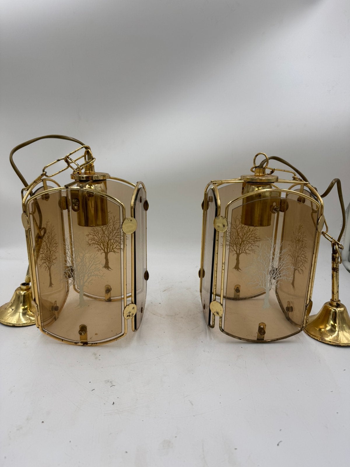 Vintage Hanglampen (Jaren '70) set, Antiek en Kunst, Ophalen of Verzenden