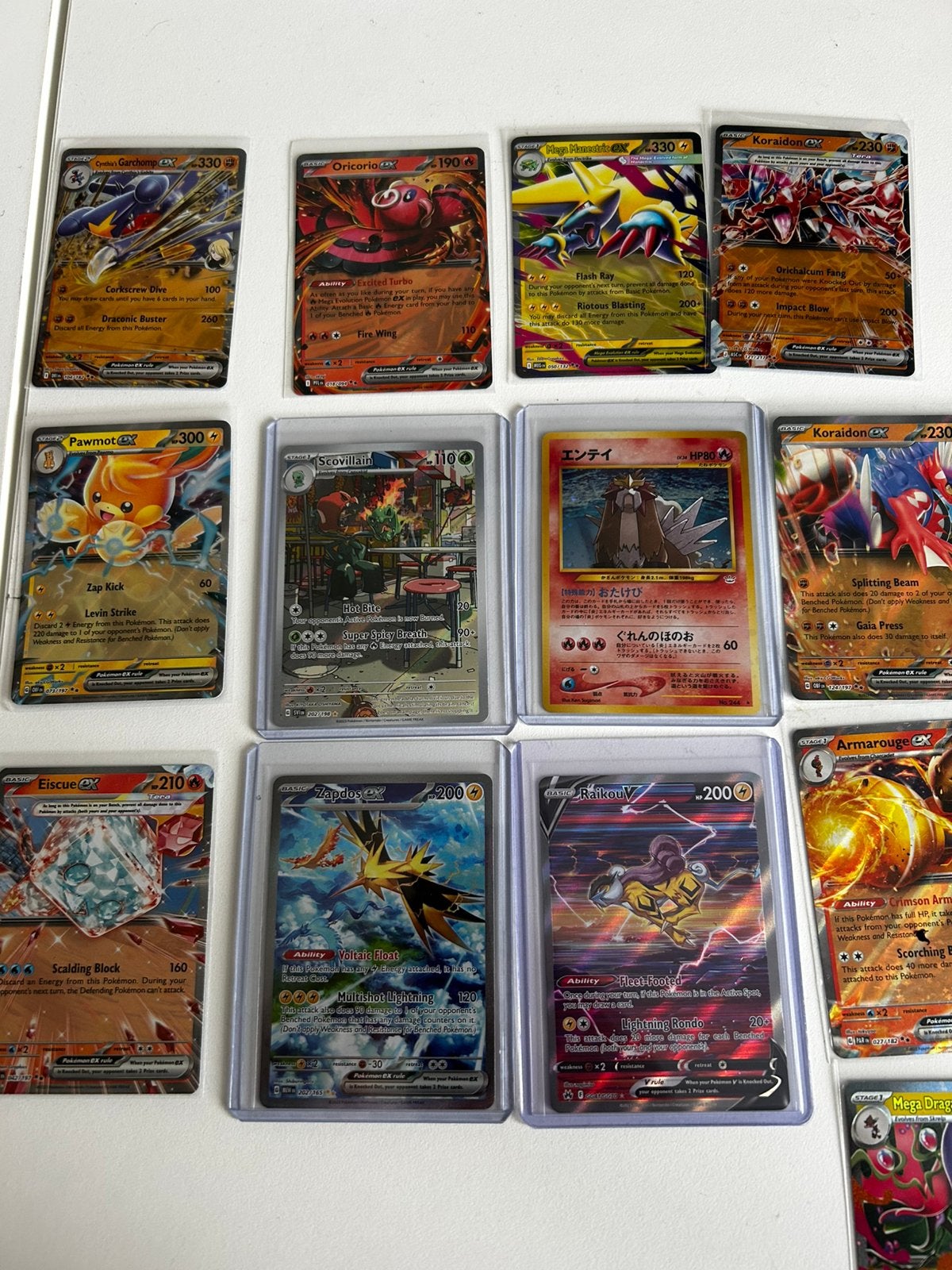 Verzameling pokemon kaarten zapdos, entei raikou etc, Verzenden, Zo goed als nieuw, Meerdere kaarten