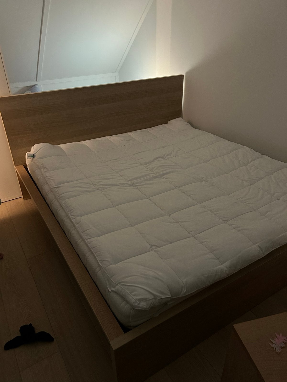 IKEA Malm with Auping support - GRATIS, Huis en Inrichting, Gebruikt, Bruin, Tweepersoons, Ophalen of Verzenden