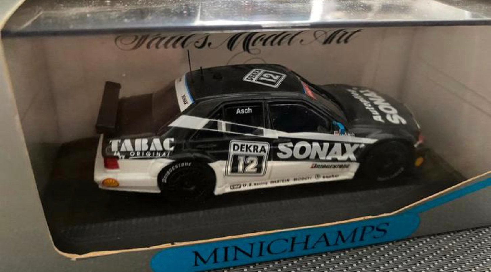 Mercedes 190 dtm tabak/sonax, driver asch vaste prijs, Ophalen, Nieuw, Auto, MiniChamps