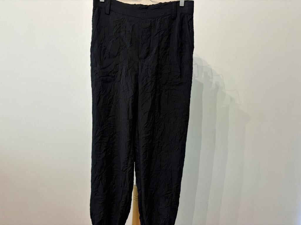 Rabens Saloner 'Elleva' Crinkle Broek | Maat M | Nieuw, Maat 38/40 (M), Zwart, Rabens Saloner, Nieuw