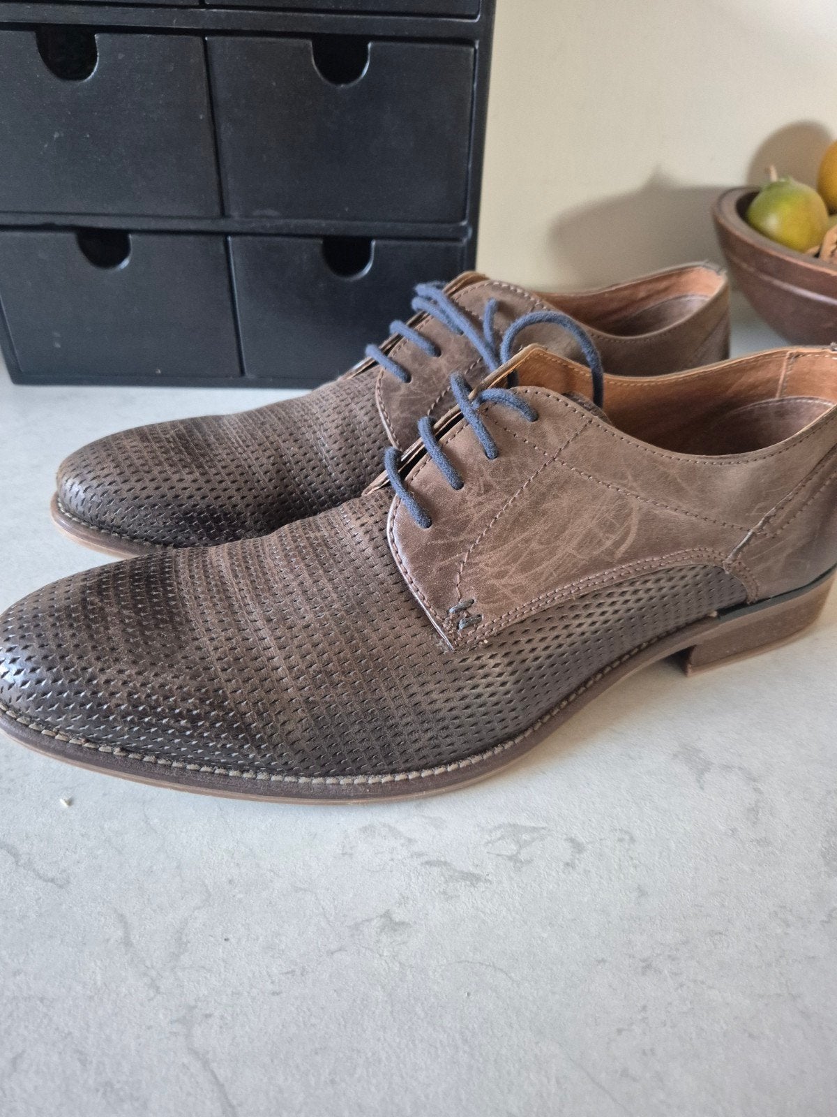 Van Beers Nette Schoenen Maat 45 - Bruin Leer, Kleding | Heren, Schoenen, Bruin, Ophalen of Verzenden, Van Beers, Gedragen