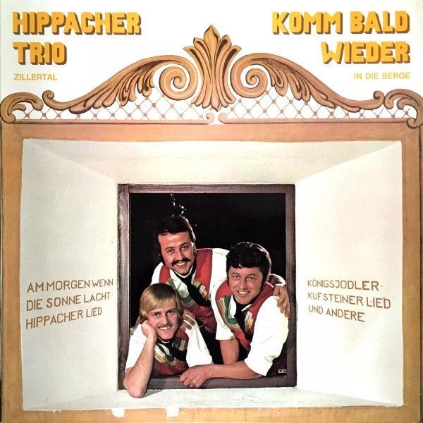 Schlager L.P. (1971) Hippacher Trio - Komm Bald Wieder., LP, Gebruikt, Overige genres, Ophalen of Verzenden