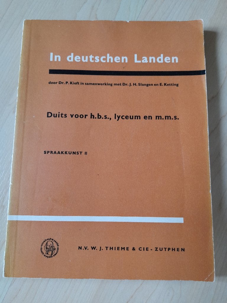 IN DEUTSCHEN LANDEN dr P Kieft Duits voor HBS, Lyceum, Ophalen of Verzenden