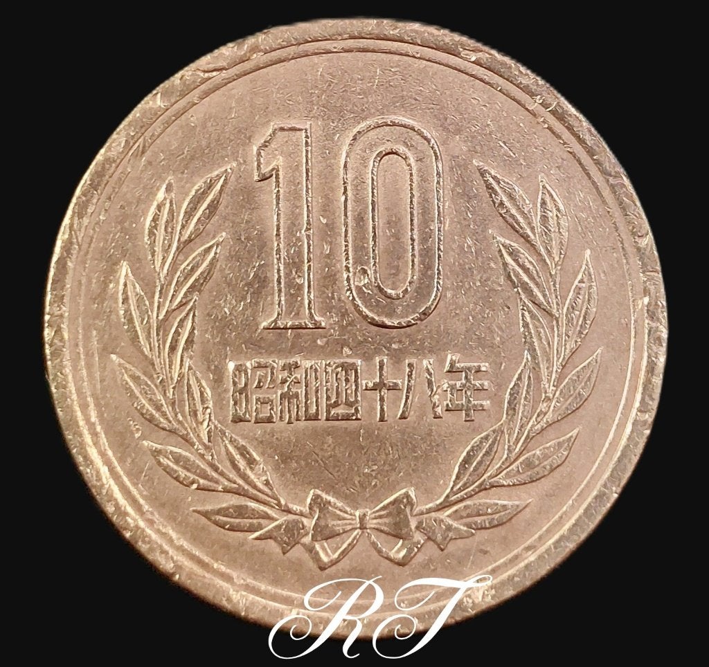 Japanse bronzen 10 yen munt Japan Empire 10 Yen – Showa., Ophalen of Verzenden, Oost-Azië, Losse munt