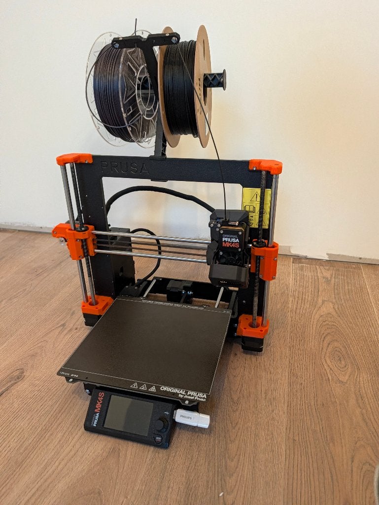 Prusa MK4S 3D printer met extra's & filamentdroger, Ingebouwde Wi-Fi, Zo goed als nieuw, Filament, Ophalen