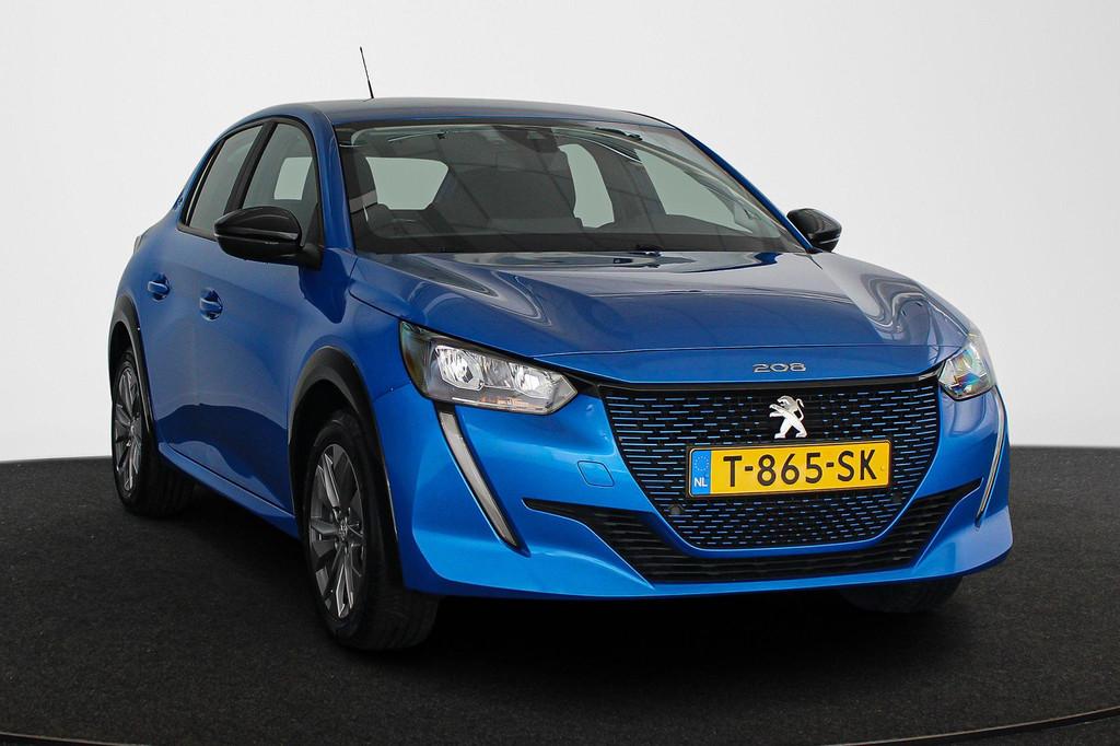 Peugeot e-208 EV Active Pack 50 kWh Navigatie Climate Contro, Gebruikt, Blauw, Origineel Nederlands, Automatische klimaatregeling