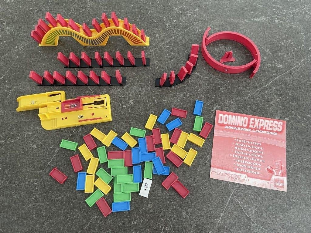Domino express van Goliath, Kinderen en Baby's, Speelgoed | Bouwstenen, Ophalen of Verzenden, Gebruikt