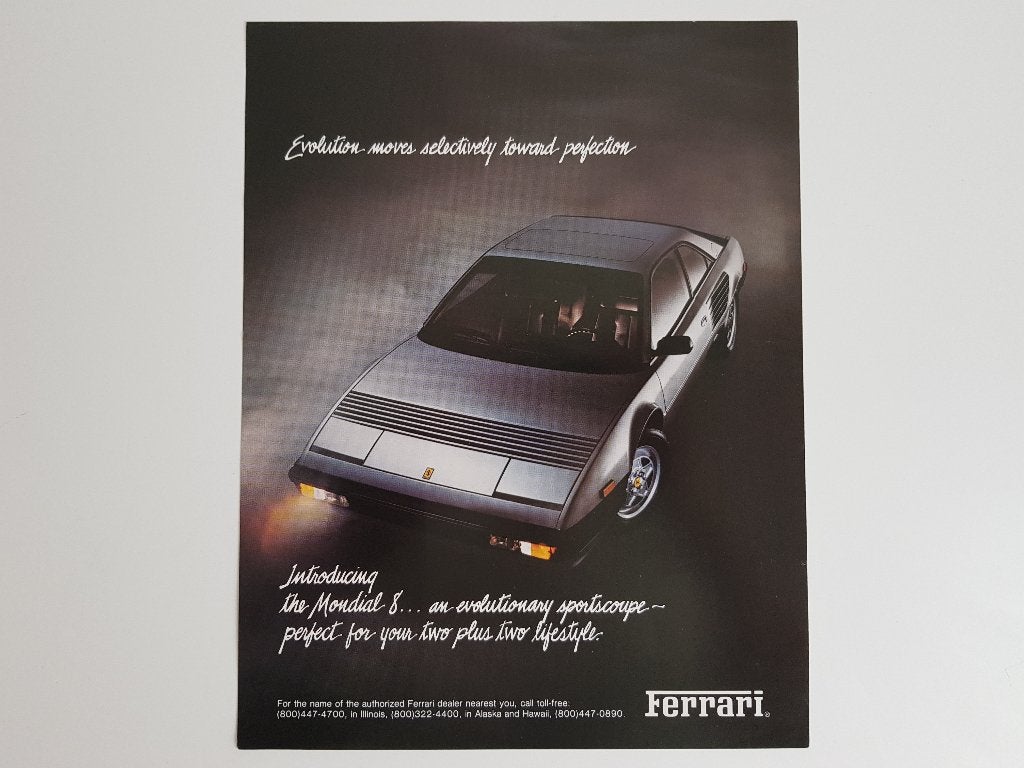 Origineel Ferrari Mondial 8 Promotiemateriaal (1982), Ophalen of Verzenden, Ferrari, Ferrari