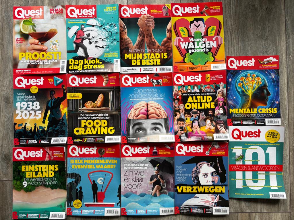Quest Magazine complete jaargang 2025 in prima staat, Ophalen of Verzenden, Gelezen, Wetenschap en Natuur