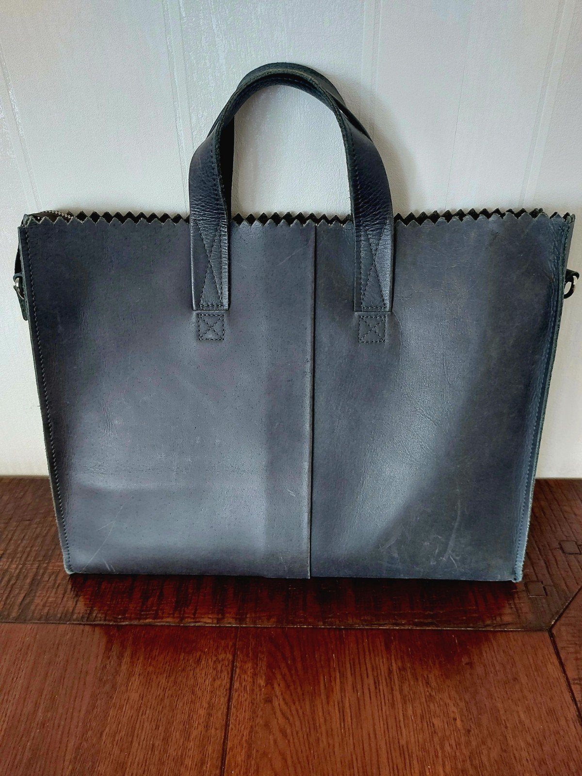 Zgan leren grijze antraciet laptoptas 15 inch Myomy business, 15 inch, Grijs, Overige typen, Ophalen of Verzenden