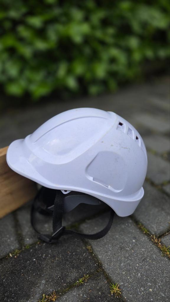 5 verstelbare bouwhelmen - Wit, Ophalen, Gebruikt