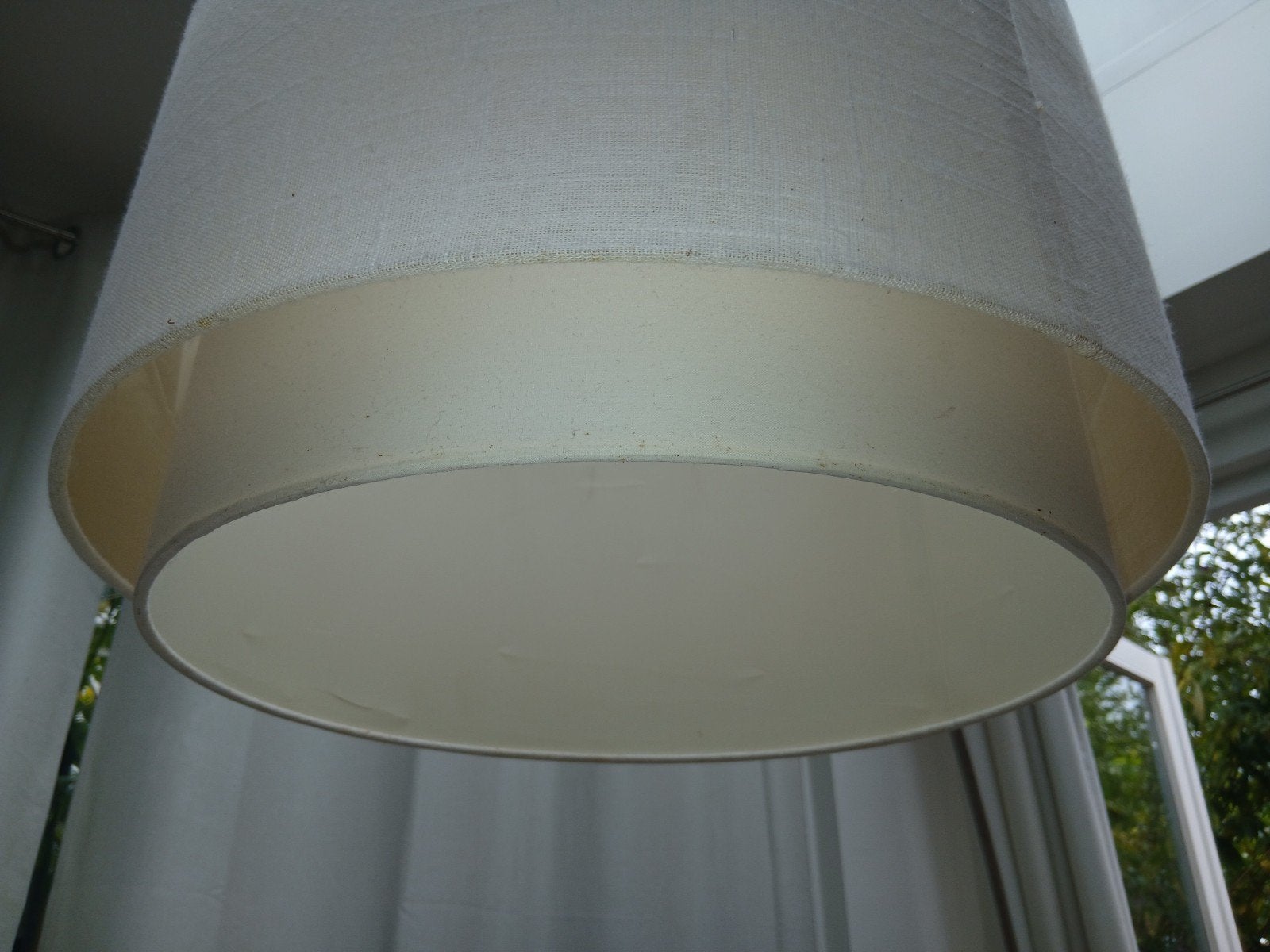 Stijlvolle Booglamp met Stoffen Kap - Zo Goed als Nieuw, Ophalen, 200 cm of meer, Modern, Elegant, Sfeervol, Metaal