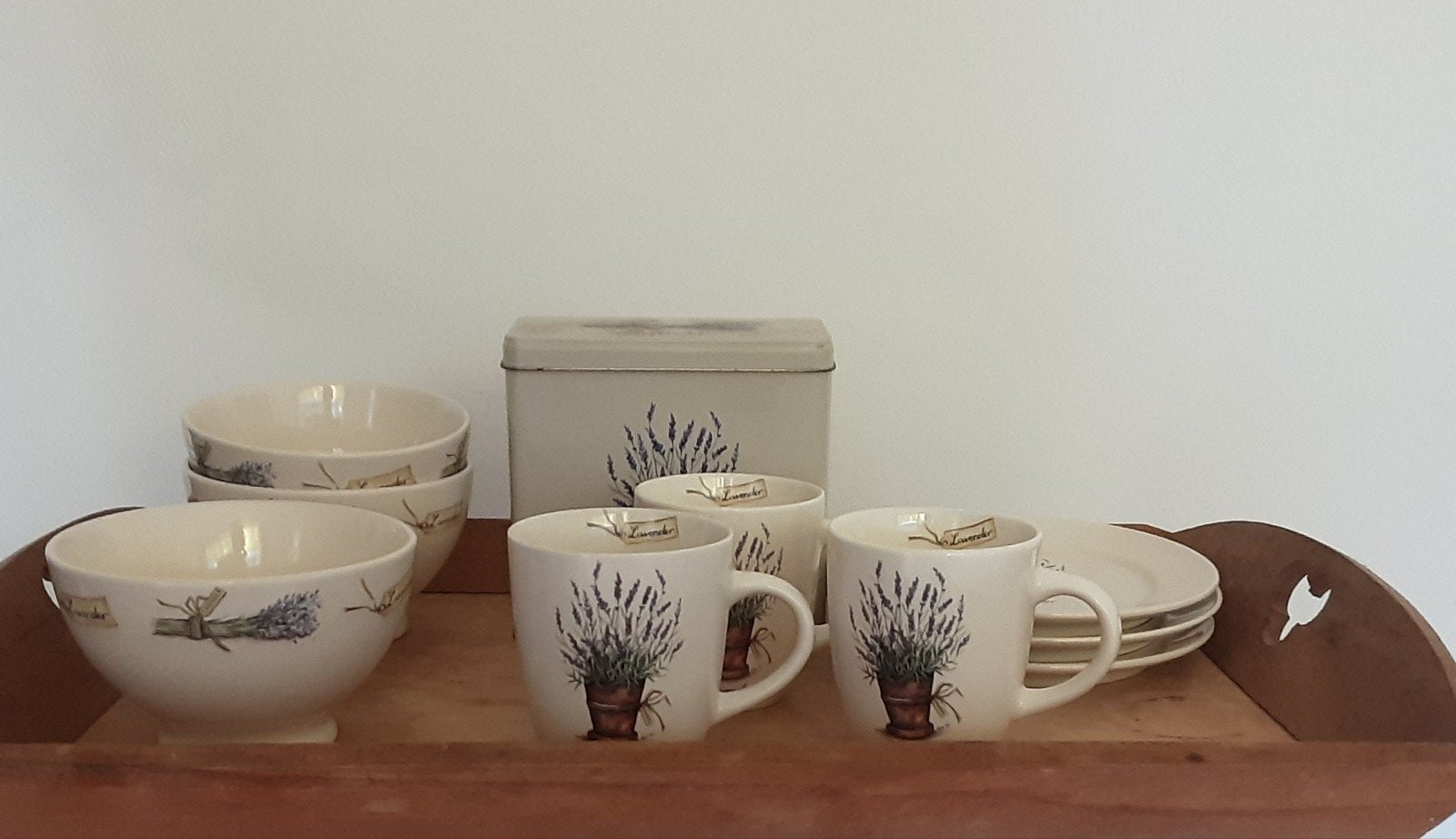 JET lavendel servies, Ophalen of Verzenden, Nieuw, Porselein