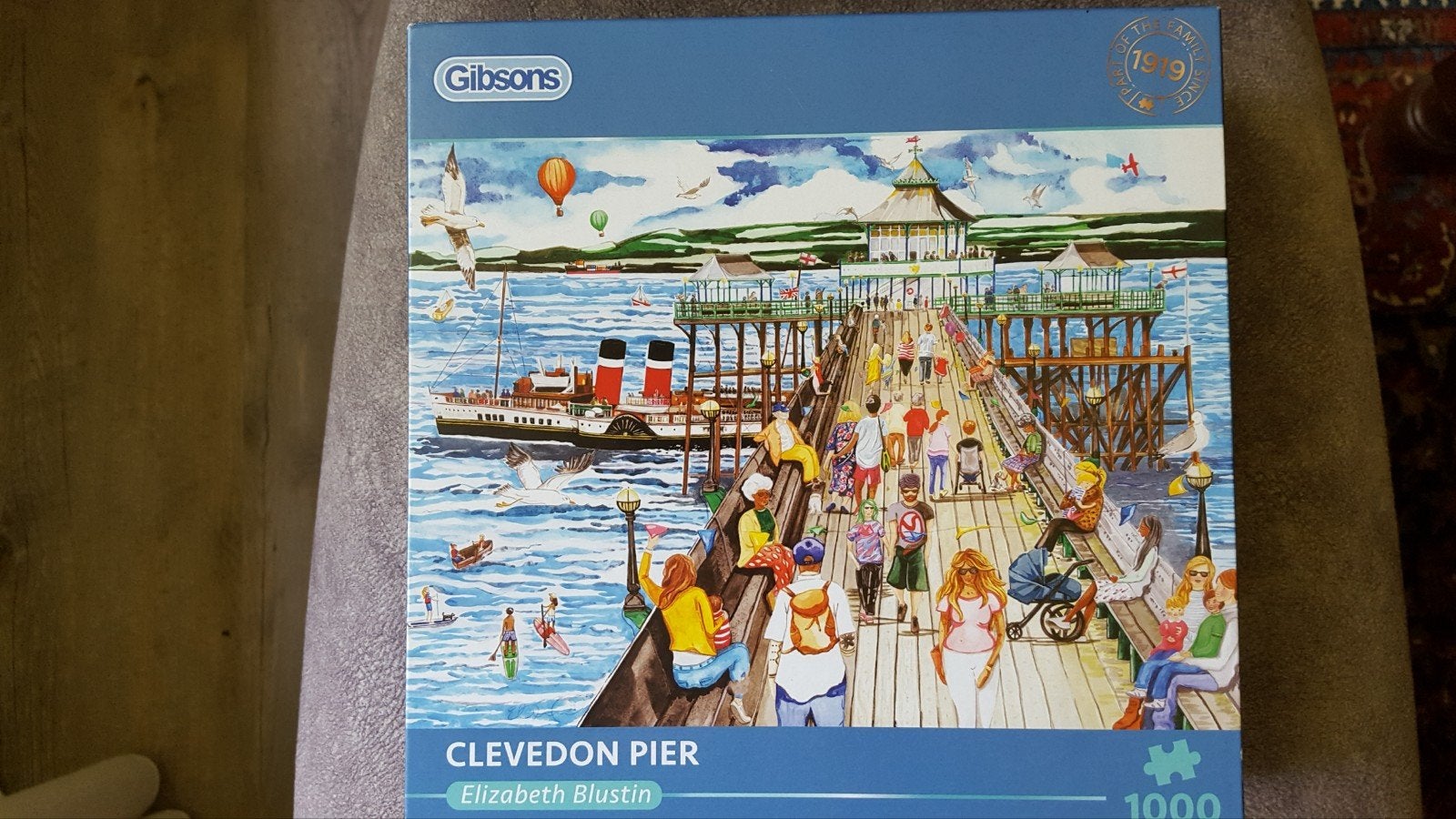 Gibsons puzzel: Clevedon Pier (1000 stukjes), Hobby en Vrije tijd, Ophalen of Verzenden, 500 t/m 1500 stukjes, Zo goed als nieuw
