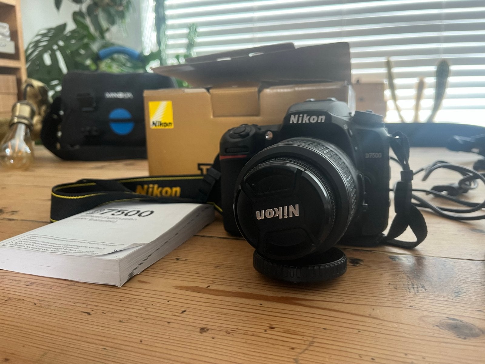 Nikon D7500 Spiegelreflexcamera met lens (mist kapje), Audio, Tv en Foto, Fotocamera's Digitaal, Gebruikt, Spiegelreflex, Nikon