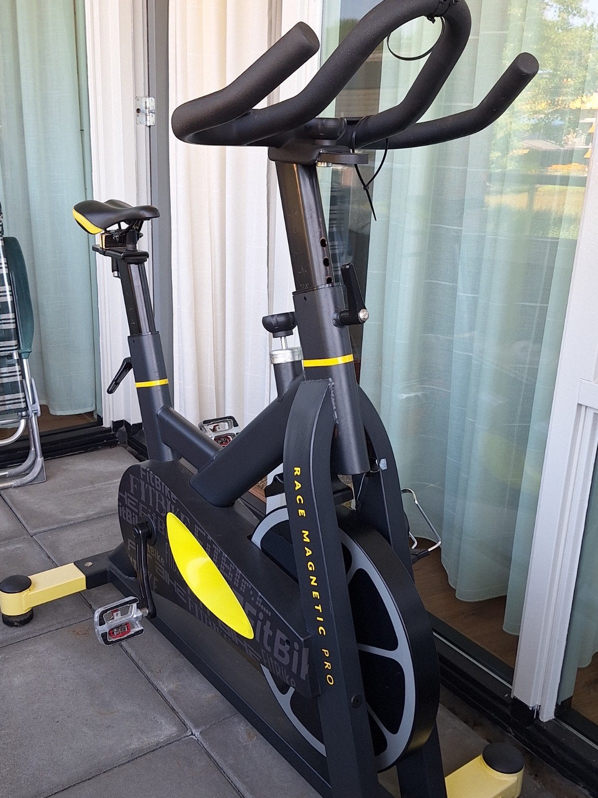 FitBike Race Magnetic Pro Spinningfiets, Sport en Fitness, Spinningfiets, Ophalen of Verzenden, Zo goed als nieuw, Metaal