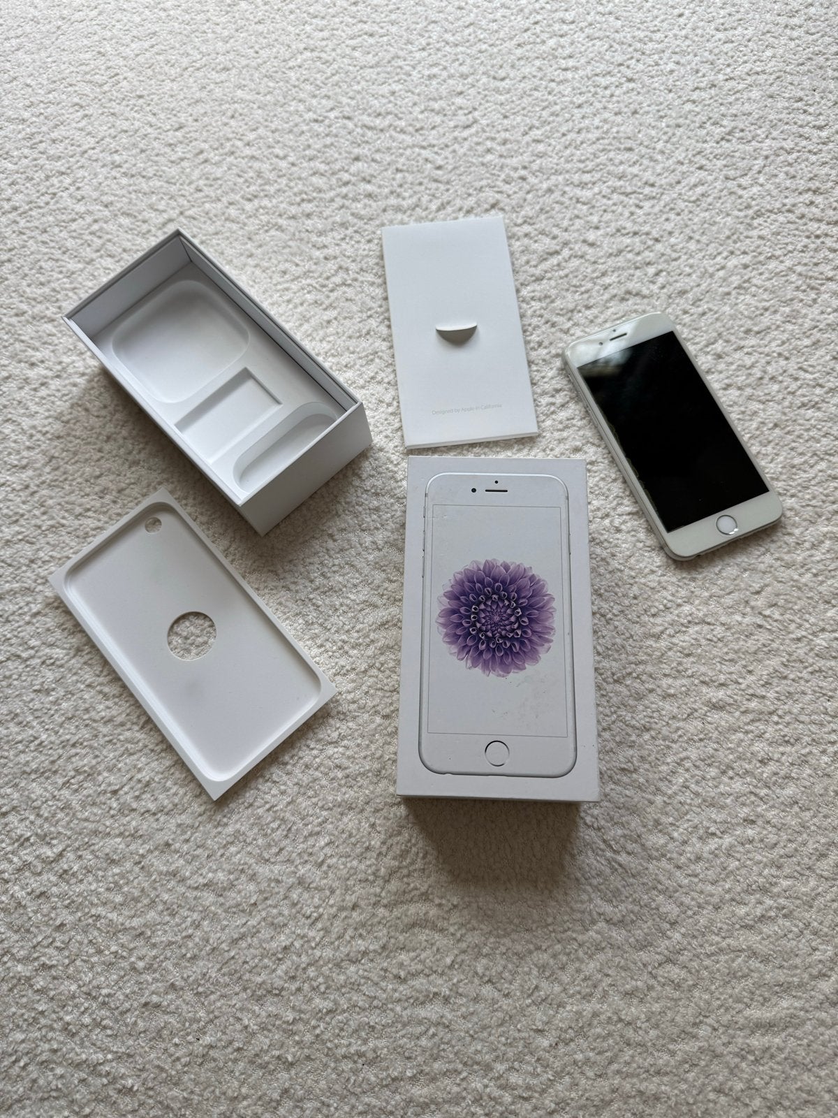 iPhone 6 met doosje, handleiding, hoesje, Gebruikt, 16 GB, Ophalen of Verzenden, Zonder simlock