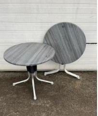 3 stuks horeca terras tafel inklapbaar rond 80 cm, Ophalen, Gebruikt