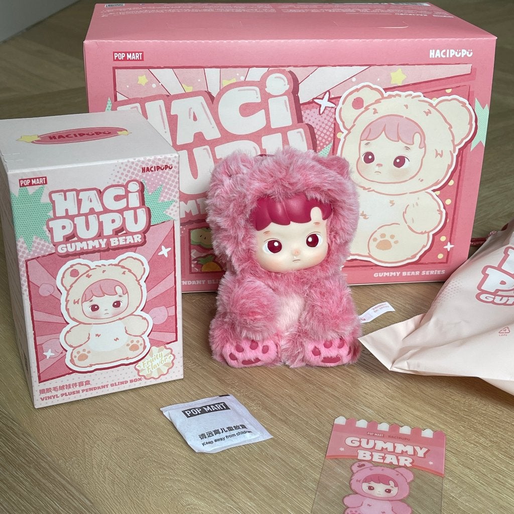 POPMART HACIPUPU Gummy Bear Series Cherry Flavor - Roze, Ophalen of Verzenden