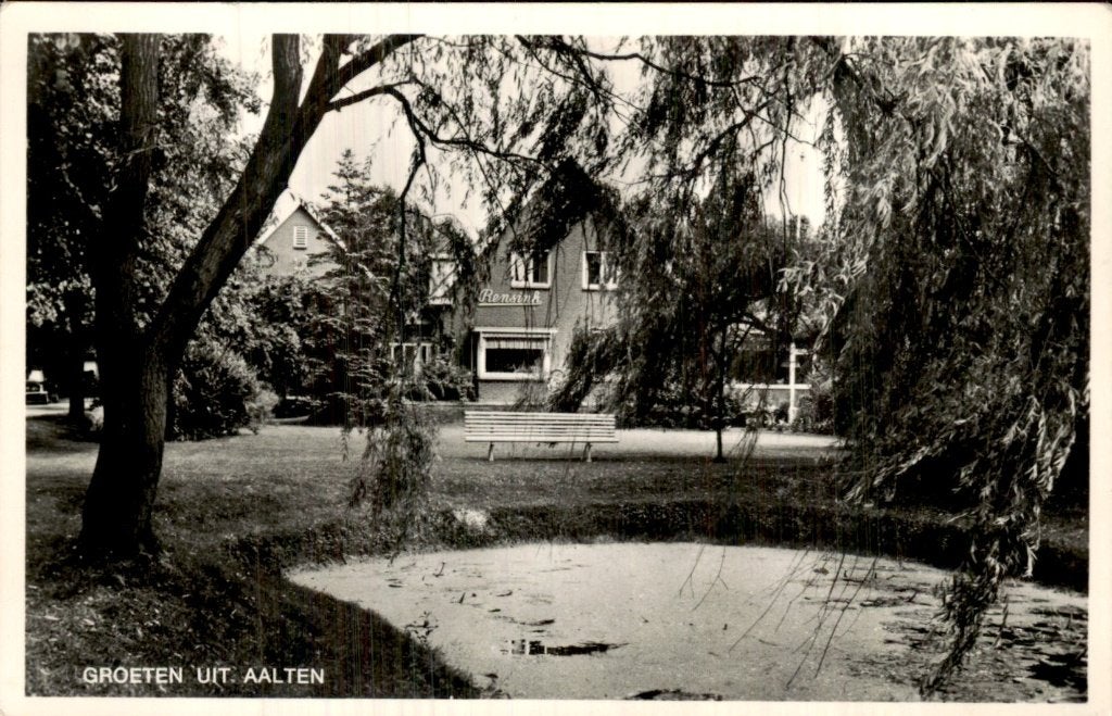 Aalten - Pensionboerderij Rensink - Parkvijver, Ophalen of Verzenden, 1960 tot 1980, Ongelopen, Gelderland