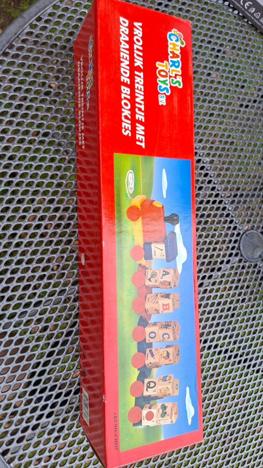 Charl's Toys Vrolijk Treintje met Draaiende Blokjes, Ophalen of Verzenden, Nieuw, Overige typen, Met wieltjes